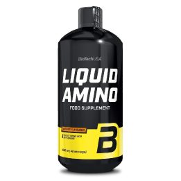 Skystas amino rūgščių papildas BioTechUSA Liquid Amino 1000 ml, apelsinų skonio