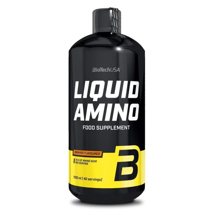 Skystas amino rūgščių papildas BioTechUSA Liquid Amino 1000 ml, apelsinų skonio