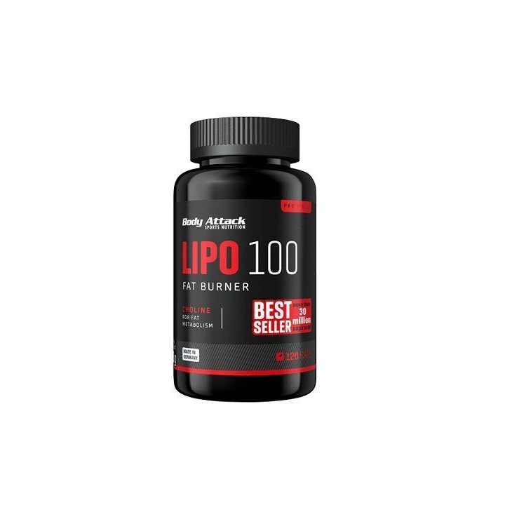 Maisto papildas kapsulėmis Body Attack Lipo 100 120 kapsulių
