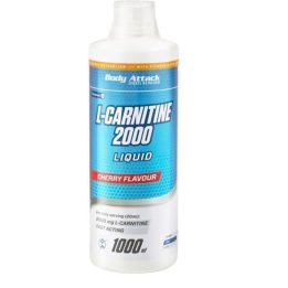 L-karnitino skystis Body Attack L-Carnitine Liquid 2000 1000 ml, vyšnių skonio