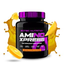 Amino rūgštys Scitec Nutrition Ami-NO Xpress 440 g, apelsinų ir mangų skonio