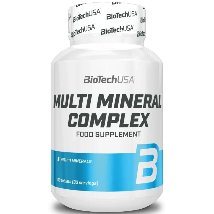 Mineralų tabletės BioTechUSA Multi Mineral Complex 100 tablečių