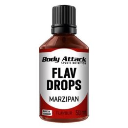 Skonio lašai Body Attack Flav Drops, marcipano skonio, 50 ml