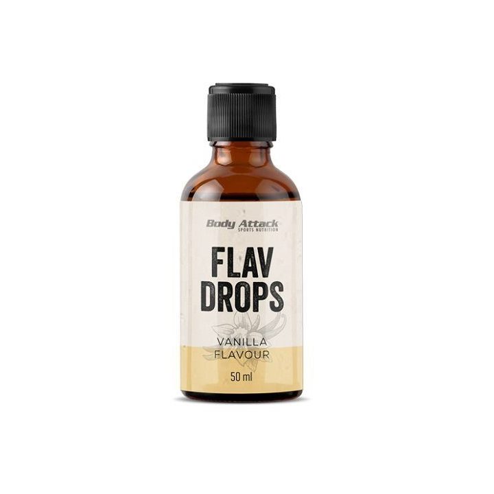 Skonio lašai Body Attack Flav Drops, marcipano skonio, 50 ml