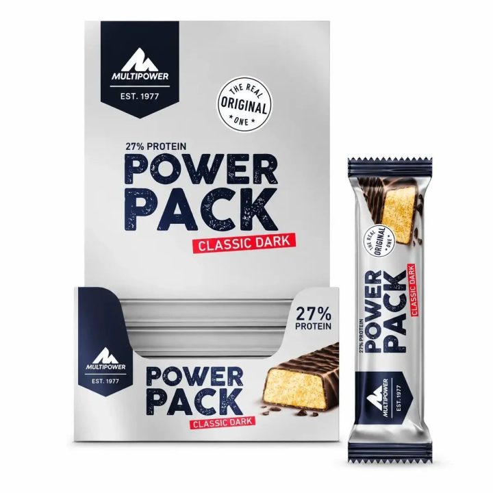 Baltyminiai batonėliai Multipower Power Pack 24 × 35 g, Classic Dark skonio