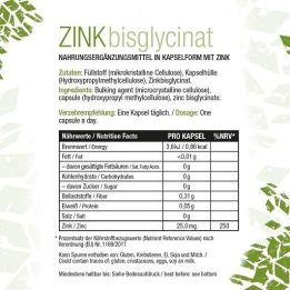 Cinko bisglicinato kapsulės Sinob Chelapro 60 kapsulių
