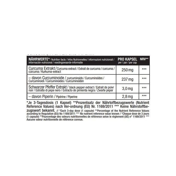 Kurkumino kapsulės Sinob Curcumin 95% 60 vnt.