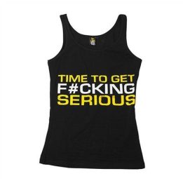 Moteriški sportiniai marškinėliai Dedicated Women Tank "Time To Get Serious"