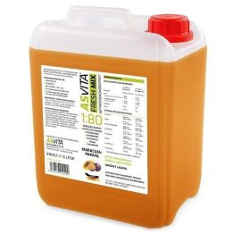 Mineralinis gėrimo koncentratas ASVita Fresh Mix 1:80, 5 l, Marakujų ir papajų skonio