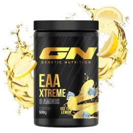 EAA aminorūgščių milteliai GN EAA Xtreme 500 g, ledinės arbatos ir citrinų skonio