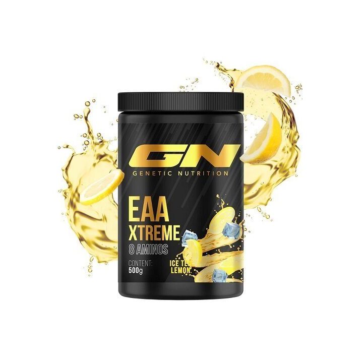 EAA aminorūgščių milteliai GN EAA Xtreme 500 g, ledinės arbatos ir citrinų skonio