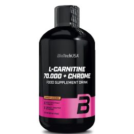 L-karnitino ir chromo skystas koncentratas BioTechUSA 500 ml, apelsinų skonio