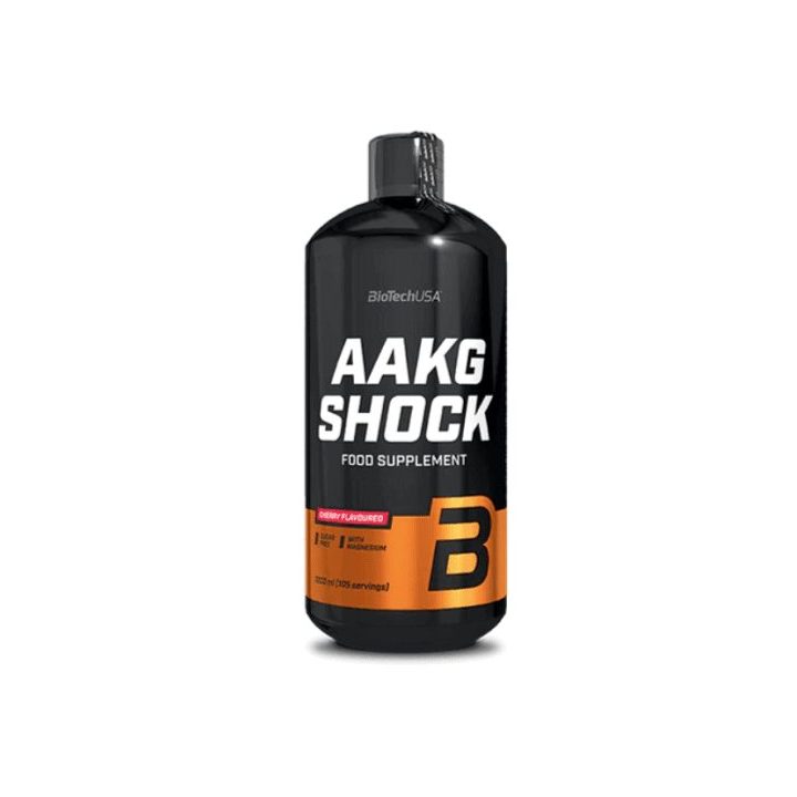 Amino rūgščių papildas BioTech AAKG Shock Extreme 1000 ml, vyšnių skonio