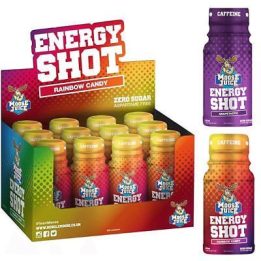 Pre-workout shot Muscle Moose Energy Shot 12 × 60 ml, guminukų skonio