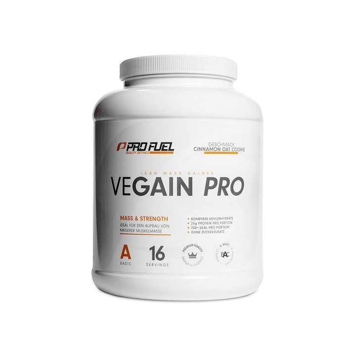 Augaliniai gainerio milteliai ProFuel VEGAIN PRO 2200 g, cinamoninių avižinių sausainių skonio