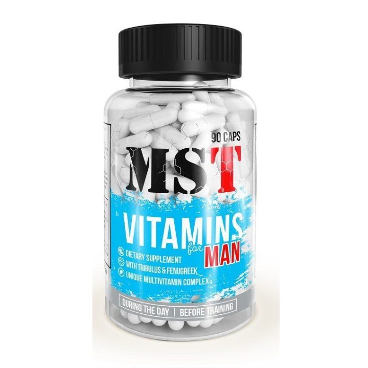 Multivitaminų kapsulės vyrams MST Vitamins for Man 90 kapsulių