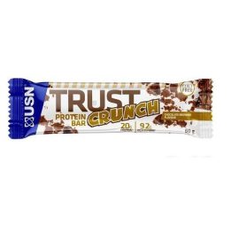 Baltyminiai batonėliai USN TRUST Crunch 12 × 60 g, šokoladinio pyrago skonio