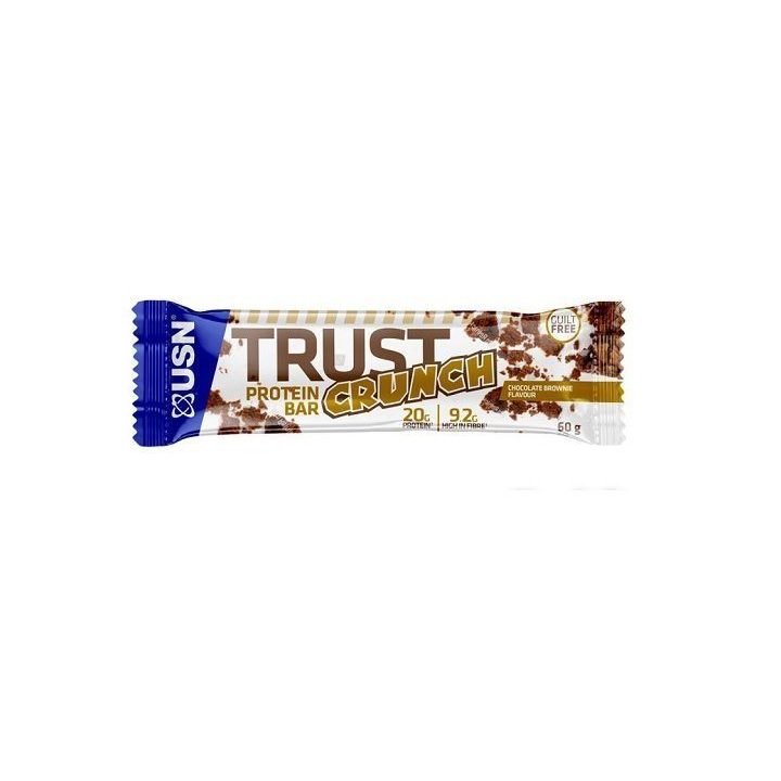 Baltyminiai batonėliai USN TRUST Crunch 12 × 60 g, šokoladinio pyrago skonio
