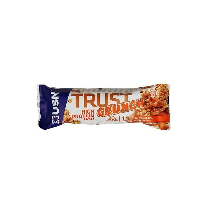 Baltyminiai batonėliai USN TRUST Crunch 12 × 60 g, šokoladinio pyrago skonio