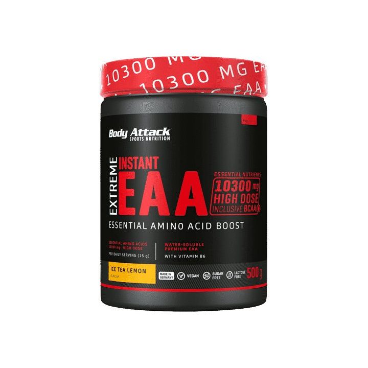 EAA amino rūgščių milteliai Body Attack Extreme Instant 500 g