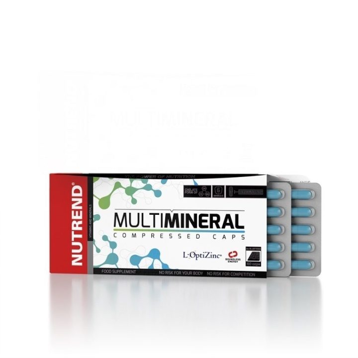 Maisto papildas kapsulėmis Nutrend Multimineral Compressed Caps 60 kapsulių