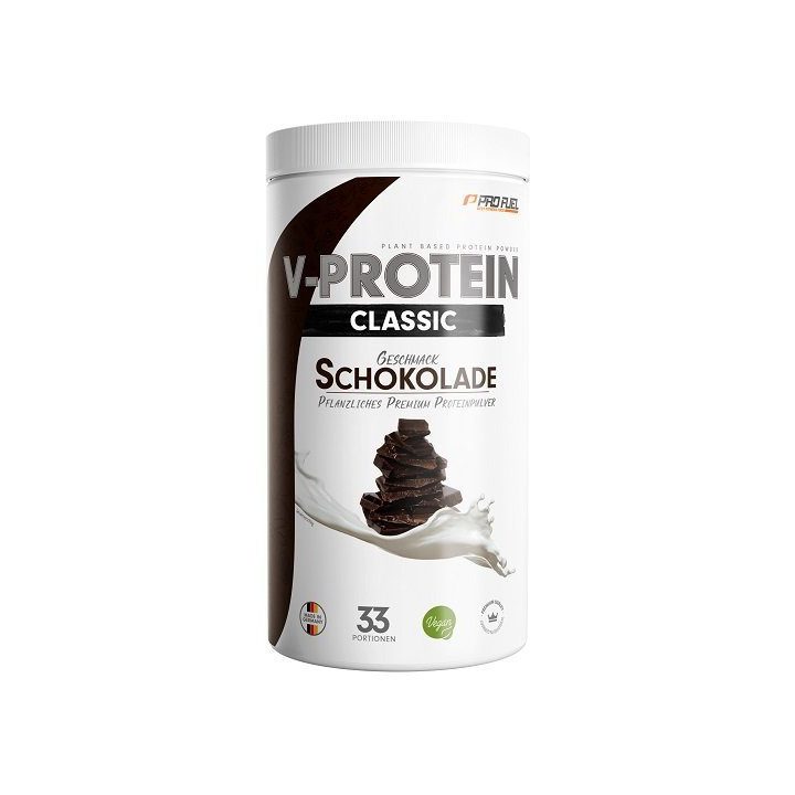 Augaliniai baltymų milteliai ProFuel V-Protein Classic 1 kg, šokolado skonio