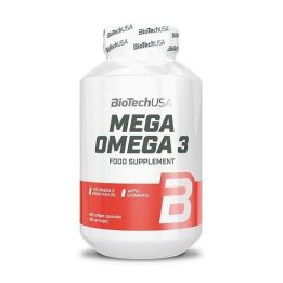 Omega-3 žuvų taukų kapsulės BioTechUSA Mega Omega 3 180 kapsulių
