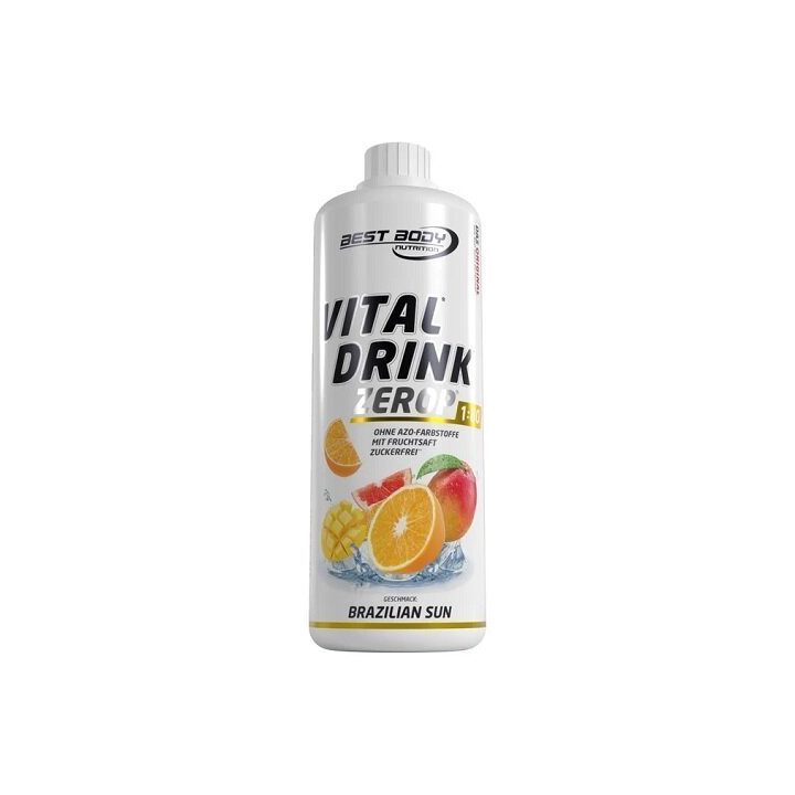 Skonio sirupas Best Body Vital Drink Mix 1:80 1000 ml, drakono vaisių ir ličių skonio