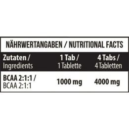 BCAA 1000 tabletės MST, 90 vnt.