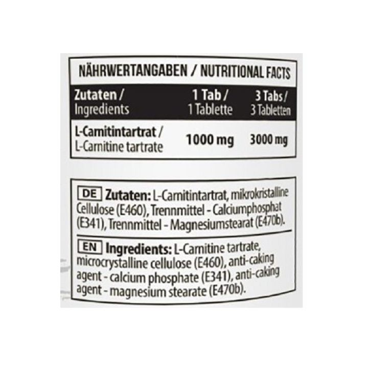 L-karnitino 1000 mg tabletės MST
