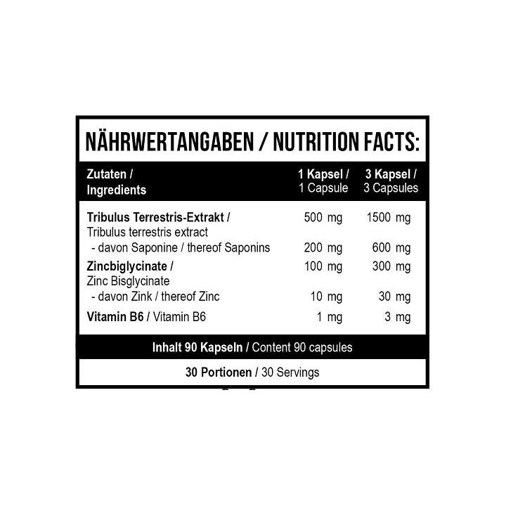 MST Tribulus 1000 mg maisto papildas, 90 tablečių