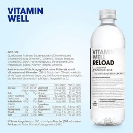 Vitamin Well Reload gėrimas 12 x 500 ml