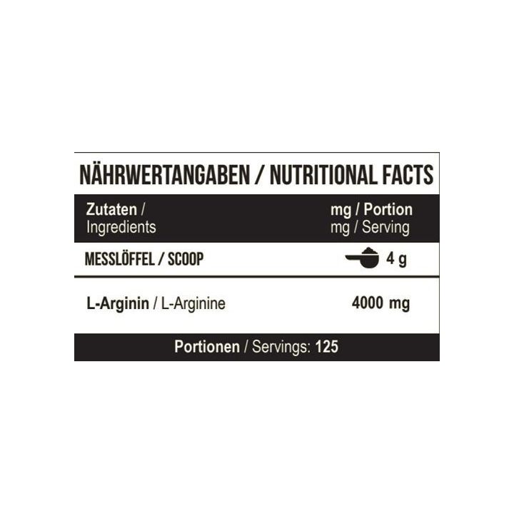 Arginino maisto papildas MST 500 g