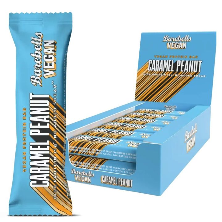 Veganiškas baltyminis batonėlis Barebells Caramel Peanut, 12 x 55 g