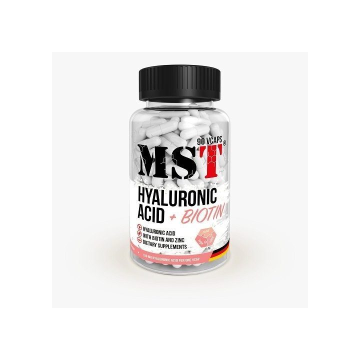 Hialurono rūgšties ir biotino kapsulės MST