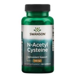N-acetilcisteino kapsulės Swanson 100 kapsulių, 600 mg