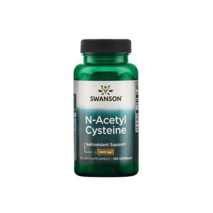 N-acetilcisteino kapsulės Swanson 100 kapsulių, 600 mg