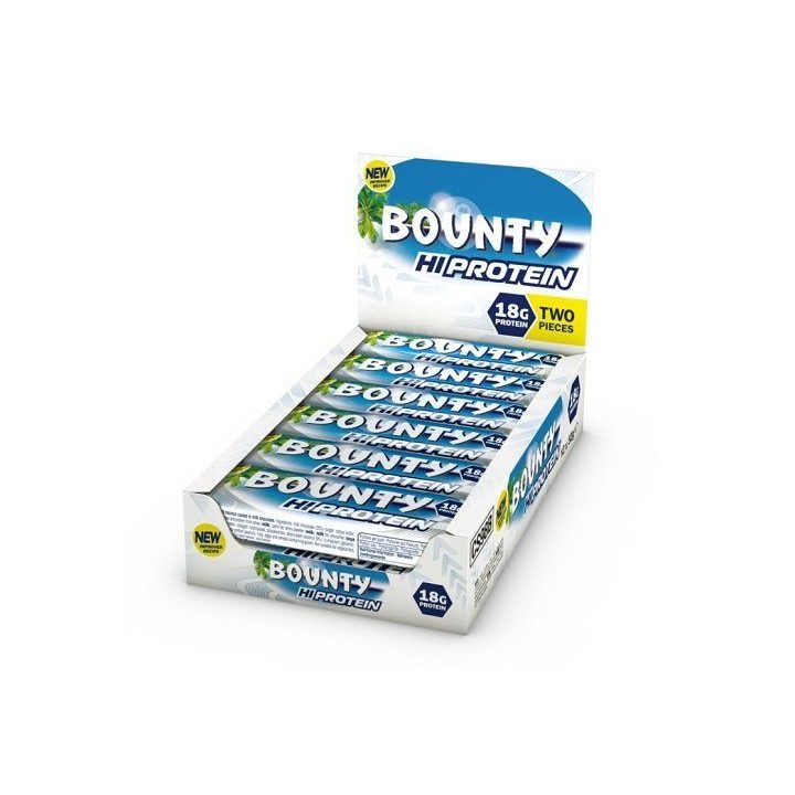 Baltyminiai batonėliai Bounty High Protein 12 × 52 g