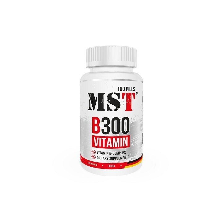 B grupės vitaminų kompleksas MST B300, 100 tablečių