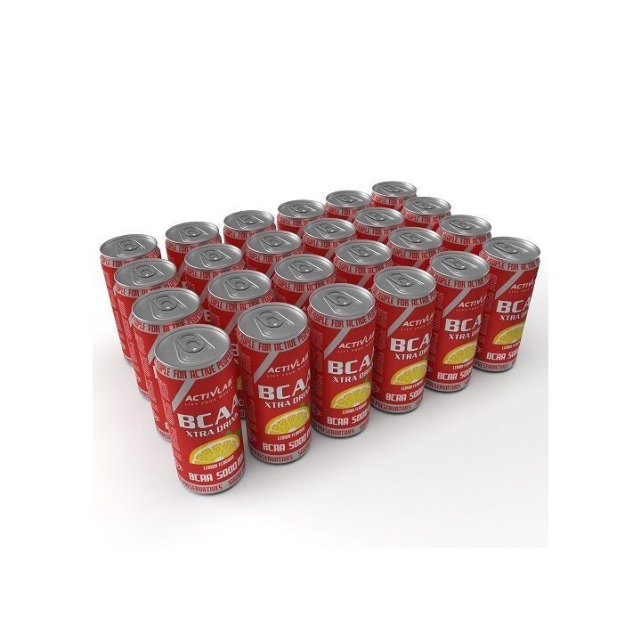 BCAA gėrimas Activlab Xtra Drink 24 × 330 ml, 5000 mg, apelsinų ir citrinų skonio
