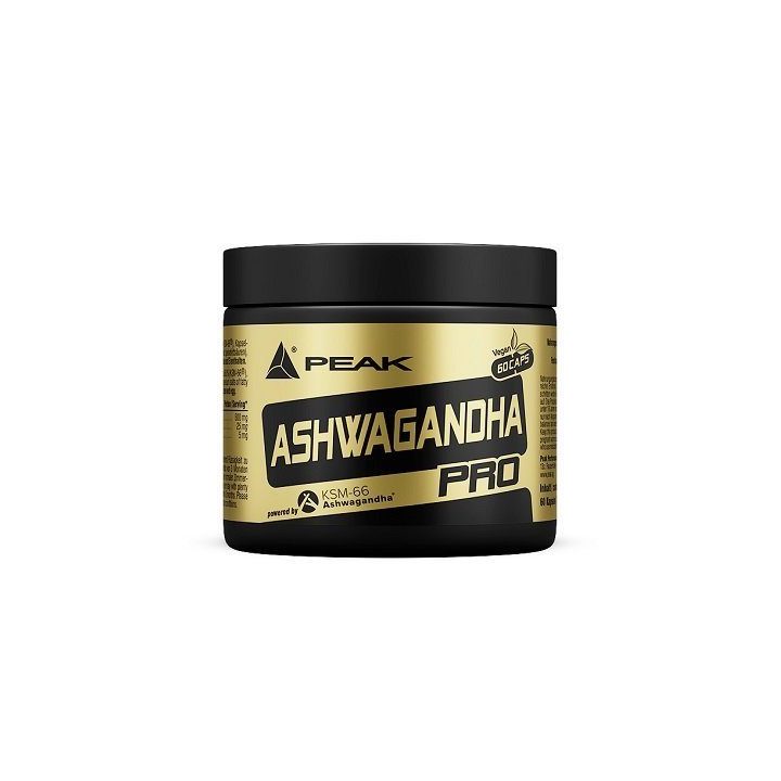 Ašvagandos kapsulės Peak Ashwagandha Pro 60 kapsulių