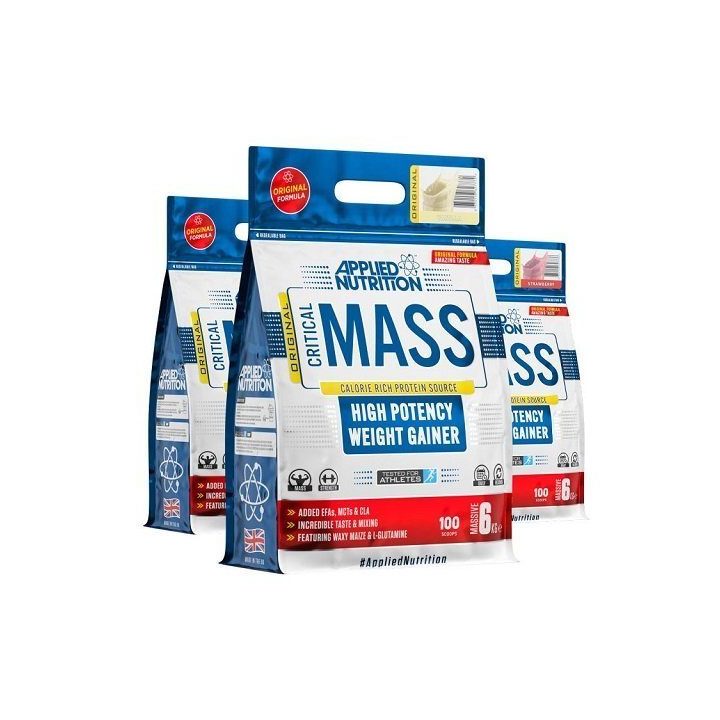 Gaineris Applied Nutrition Critical Mass Original 6 kg, originalaus skonio