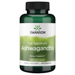 Ašvagandos kapsulės Swanson Full Spectrum 100 kapsulių