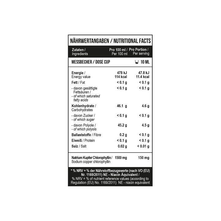 Skystasis chlorofilo papildas MST Chlorophyll Mint 1000 ml