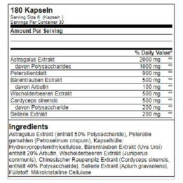 Inkstų palaikymo kompleksas GN 180 kapsulių