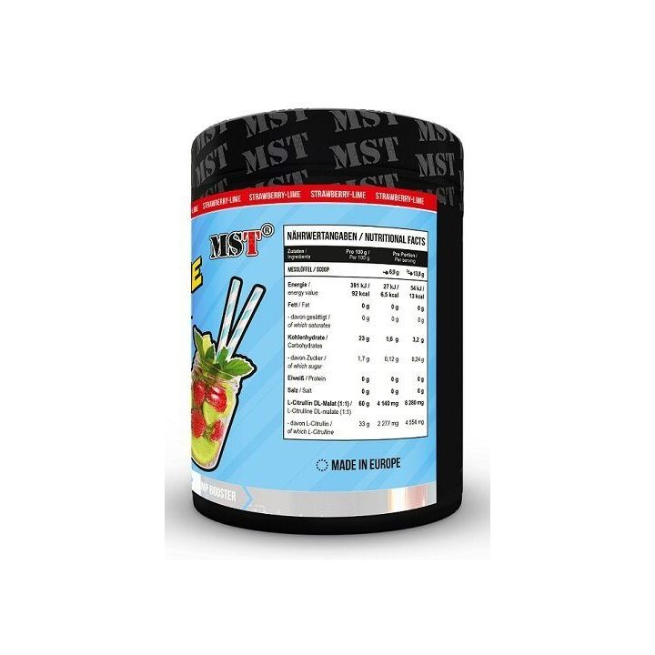 Citrulline Pump MST 262 g, braškių ir laimo skonio