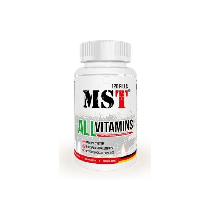 Multivitaminų tabletės MST All Vitamins 120 vnt.
