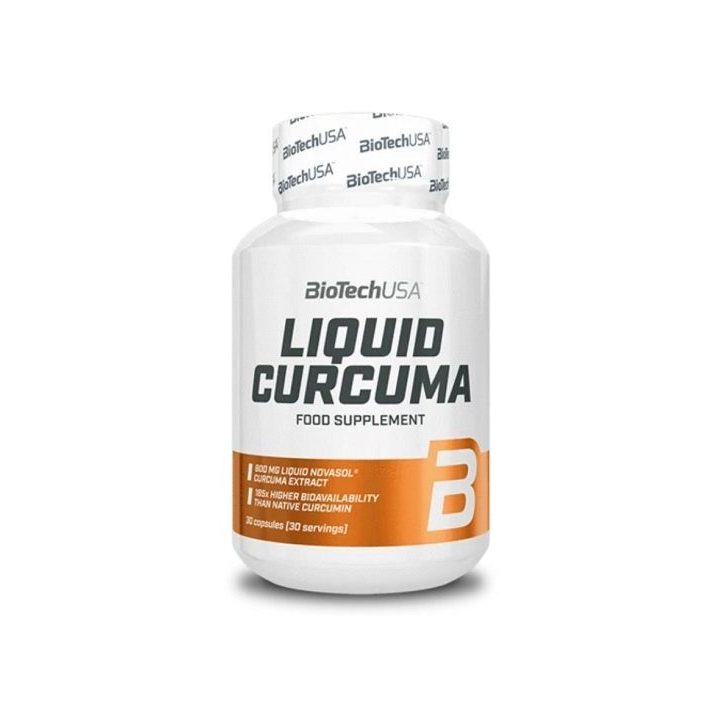 Kurkumos kapsulės BioTechUSA Liquid Curcuma 30 kapsulių