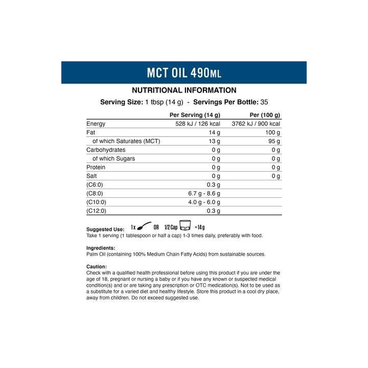 MCT aliejus Applied Nutrition 490 ml