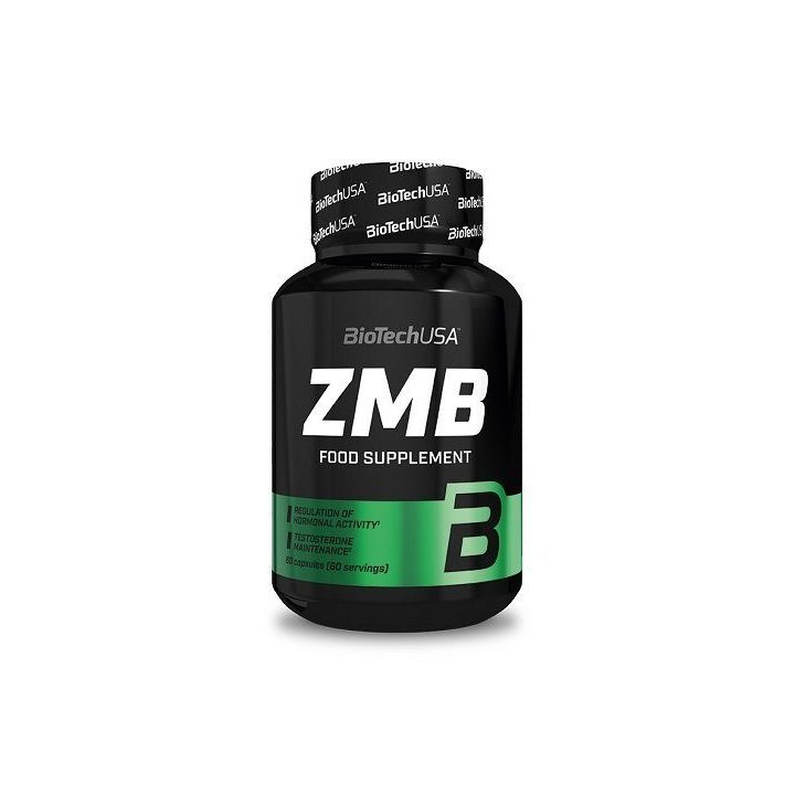Cinko, magnio ir vitamino B6 kapsulės BioTechUSA ZMB 60 kapsulių